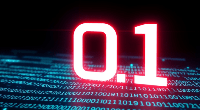 Zero e um em binário