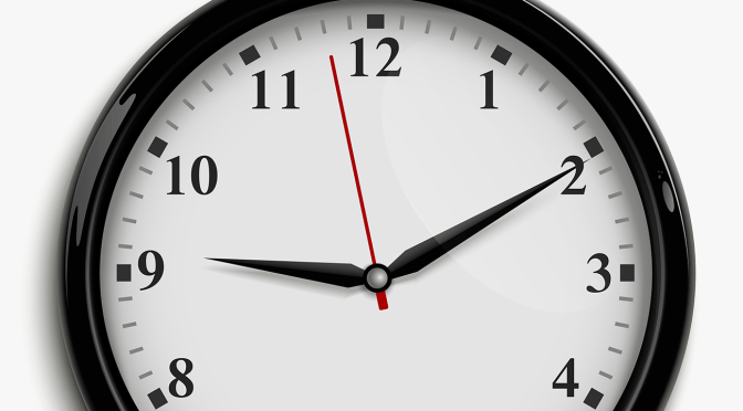 Olhando a hora nos ponteiros